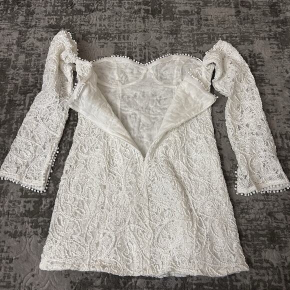 12th Tribe Lilliana Off Shoulder Lace Dress Women’s Size Large - Picture 14 of 15